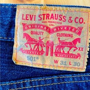 Levi’s 501 Original Fit 100% cotton (31x30) - Dark